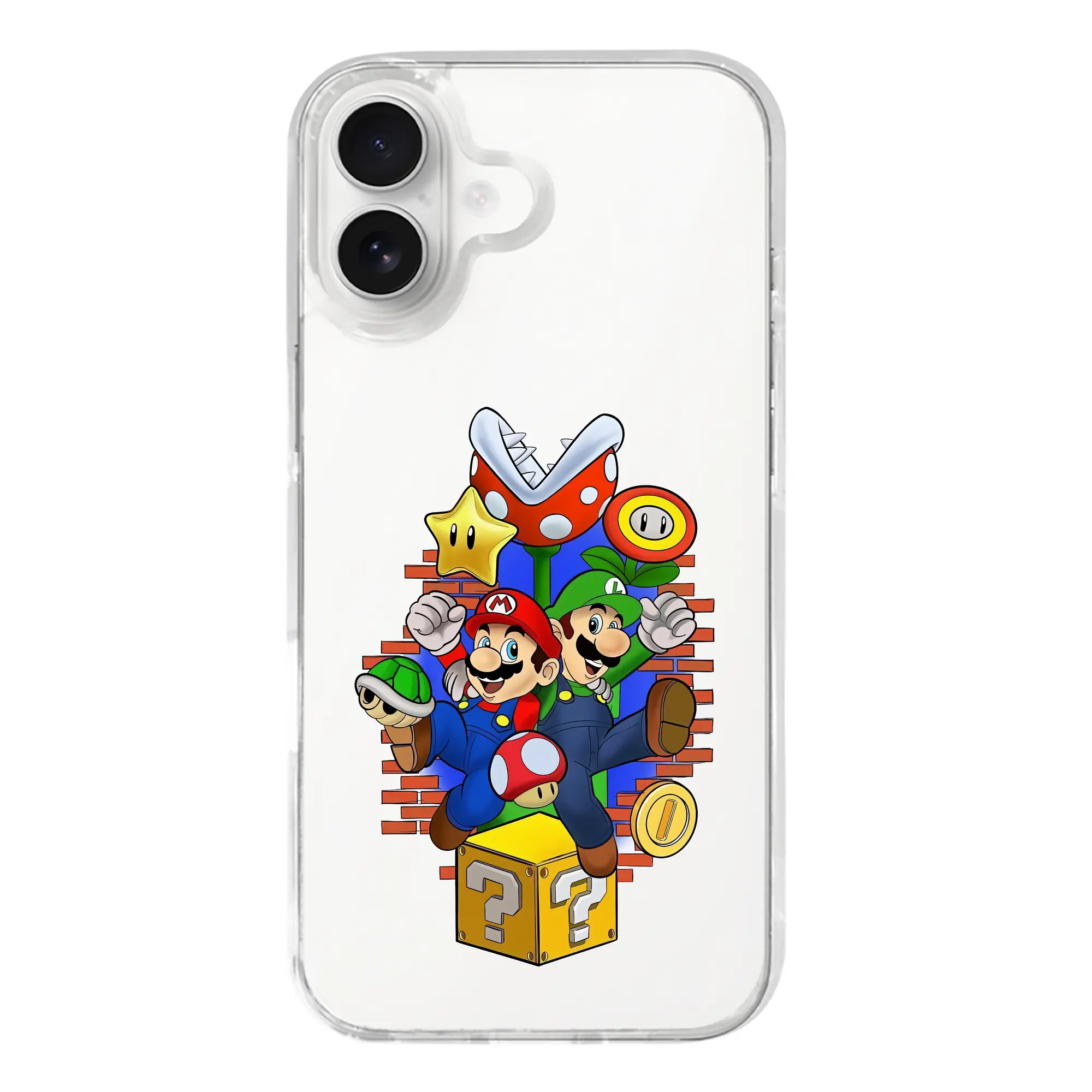 マリオ グッズ ルイージ - iPhone 17シリーズ 透明スマホケース – 薄型・耐衝撃・精密フィット保護カバー